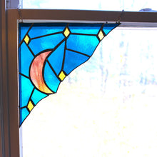 Load image into Gallery viewer, celestial corner panel - moon and stars