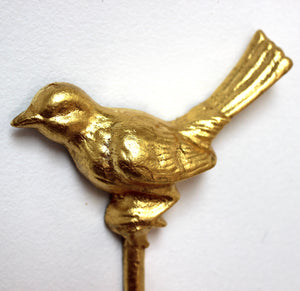 gilded wall hook: bird