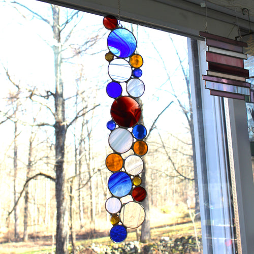 bubble strand suncatcher / wall hanging E: Winter