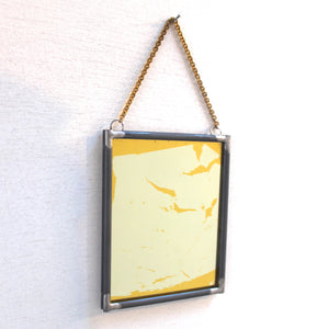 hand-gilded mirror A: two-tone