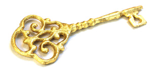 gilded skeleton key
