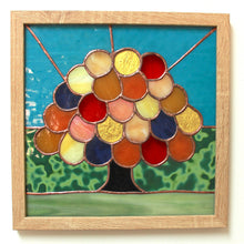 Load image into Gallery viewer, Magic Tree framed glass panel