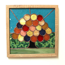 Load image into Gallery viewer, Magic Tree framed glass panel