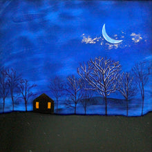 Load image into Gallery viewer, Moonscape framed glass panel