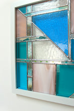Load image into Gallery viewer, Glass Quilt framed glass panel