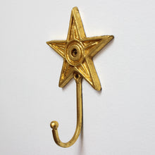 Load image into Gallery viewer, gilded wall hook: star