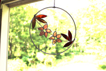 Load image into Gallery viewer, Cherry plum flower hoop suncatcher