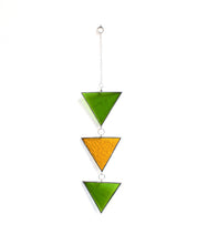 Load image into Gallery viewer, arrow chain suncatcher: green + yellow