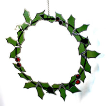 Load image into Gallery viewer, stained glass wreath (large)
