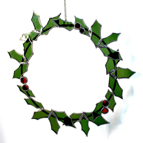 stained glass wreath (large)