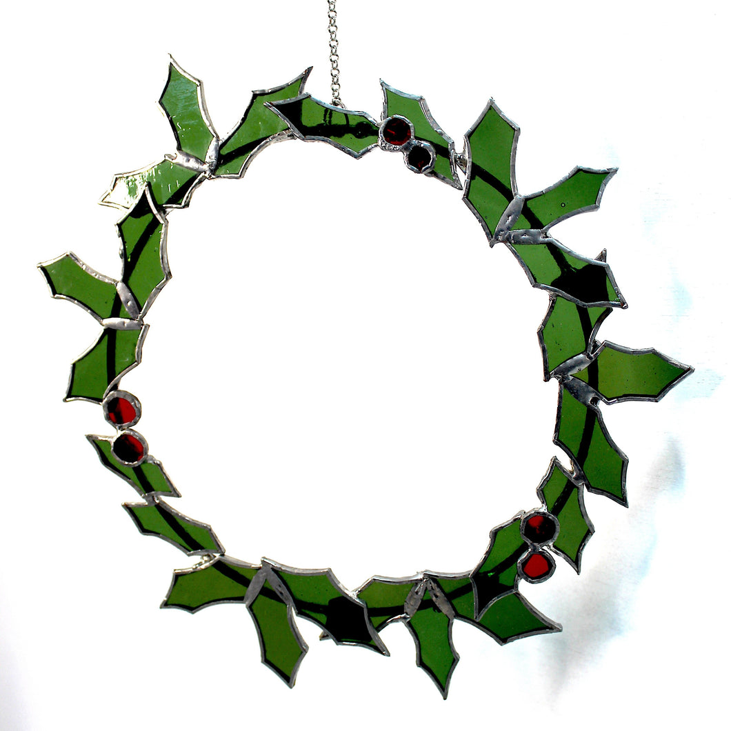 stained glass wreath (large)