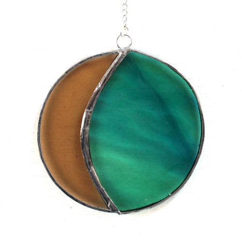 mooncatcher: turquoise and amber