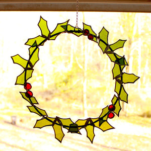 stained glass wreath (large)