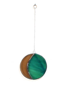 mooncatcher: turquoise and amber