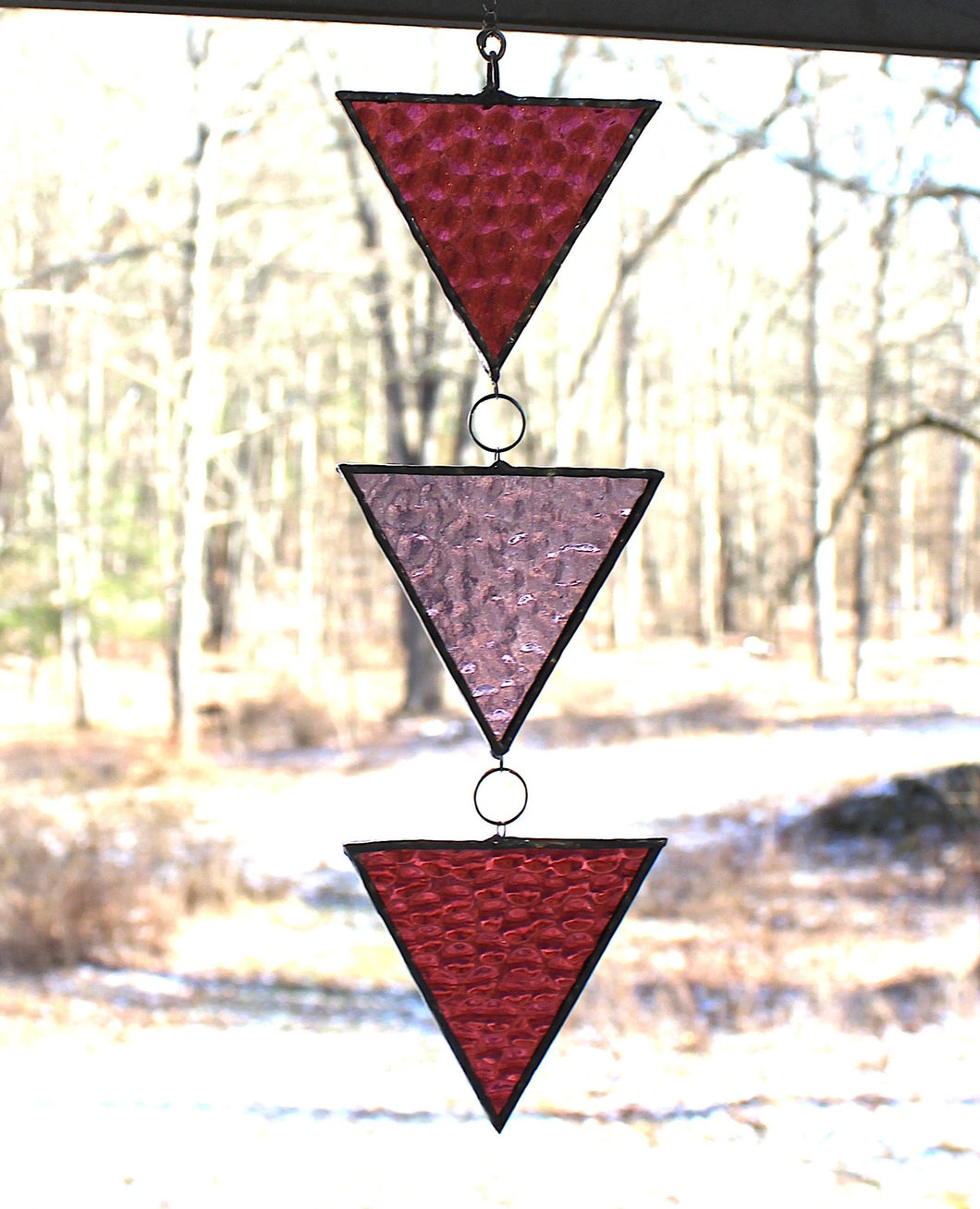 arrow chain suncatcher: pink