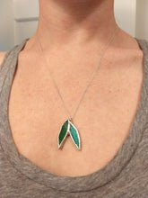 Load image into Gallery viewer, leaves pendant necklace (small version)