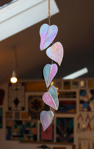 vine leaves suncatcher: philodendron