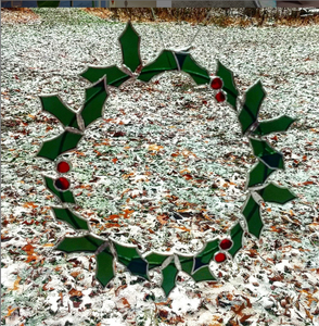 stained glass wreath (large)