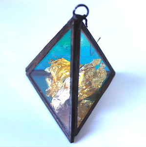 genuine gold leaf energy pyramid