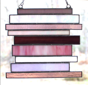 ladder suncatcher - amethyst