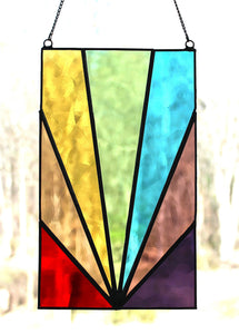 rainbow sunburst mini panel