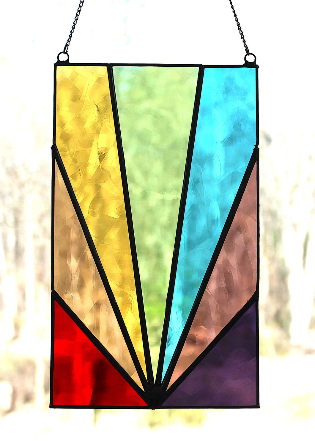 rainbow sunburst mini panel